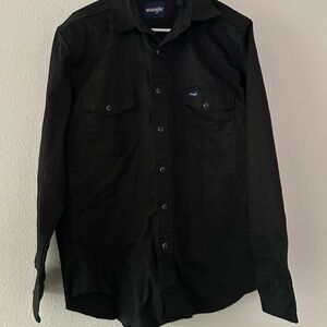 Wrangler Charcoal Button-Down Shirt